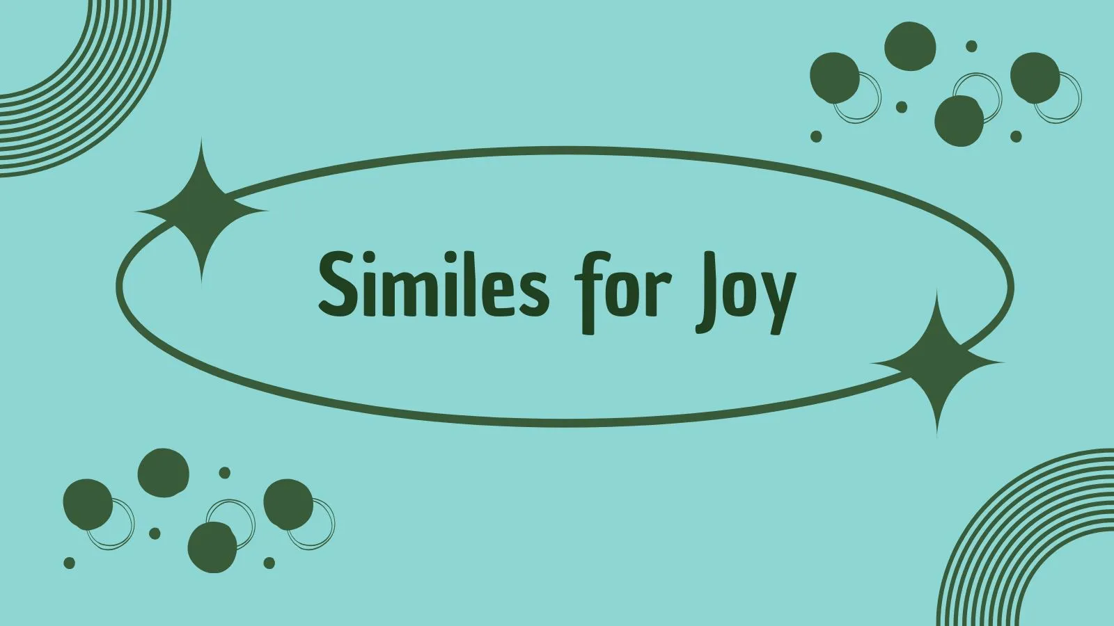 Similes for Joy