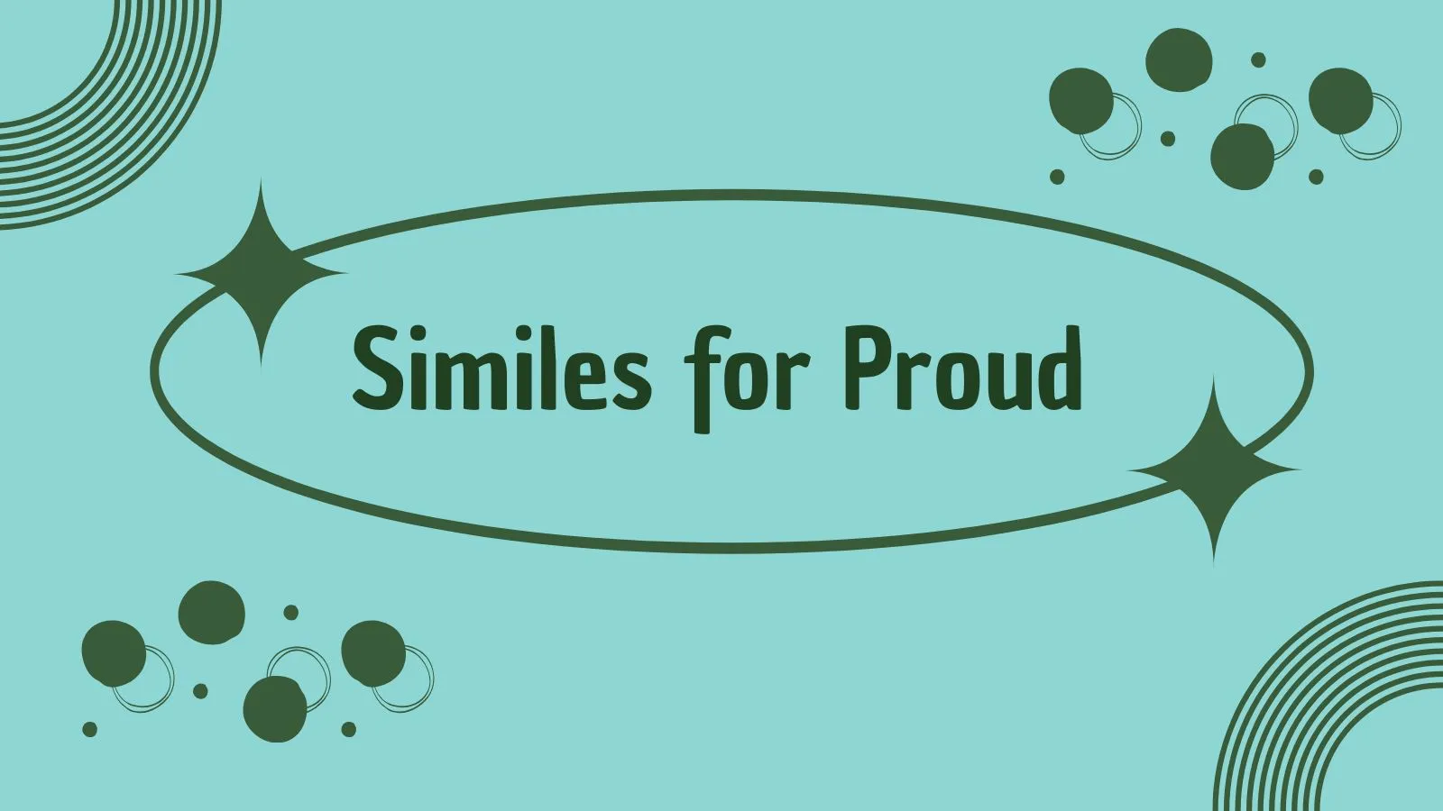 Similes for Proud