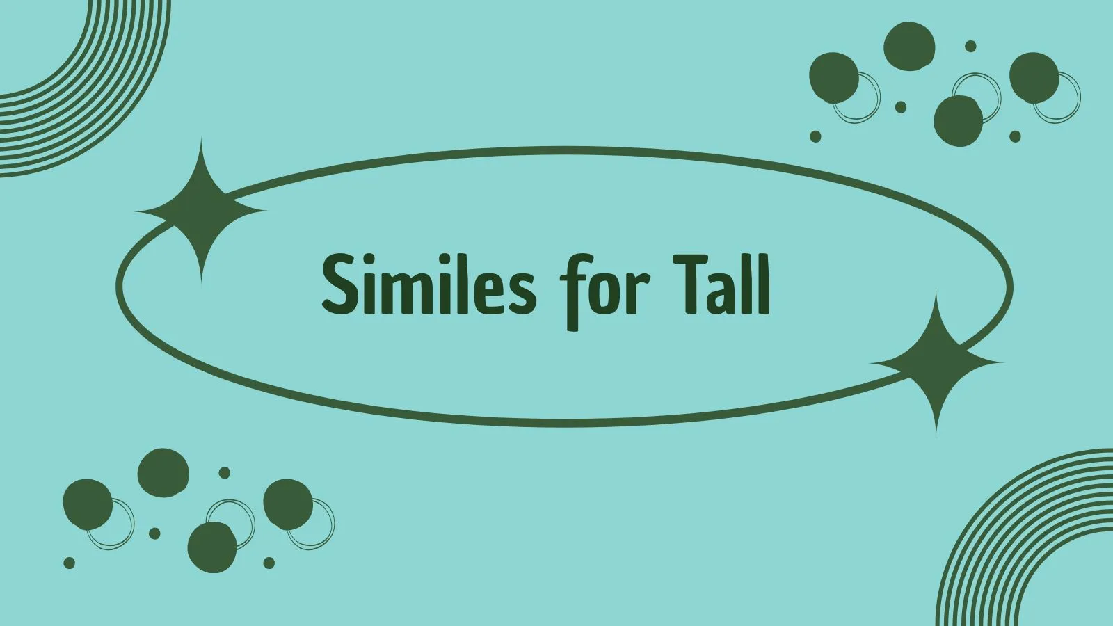 Similes for Tall