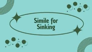 Simile for Sinking