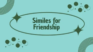 Similes for Friendship