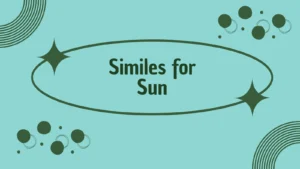 Similes for Sun