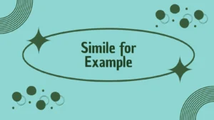 Simile for Example
