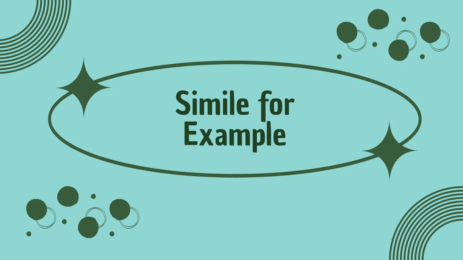 Simile for Example